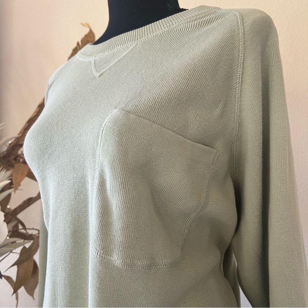 Eddie Bauer Mint Green 100% Cotton Long Sleeve Top size Tall XL - Picture 3 of 8